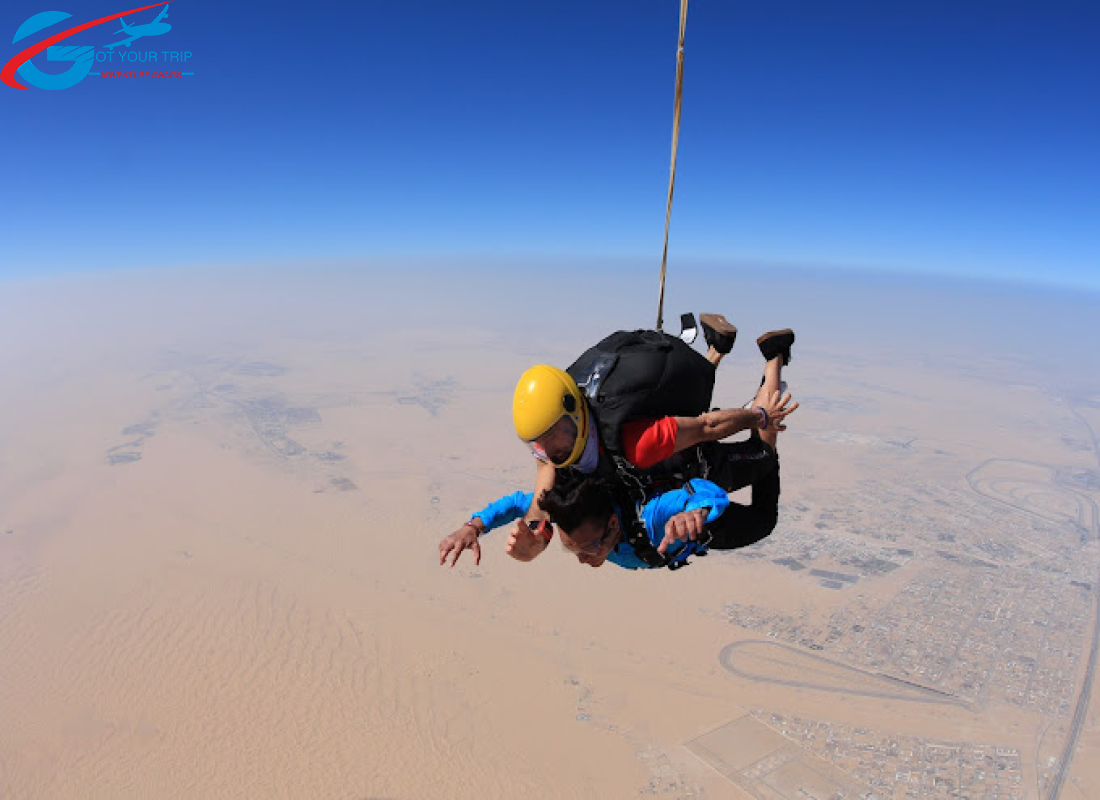 sky dive desert